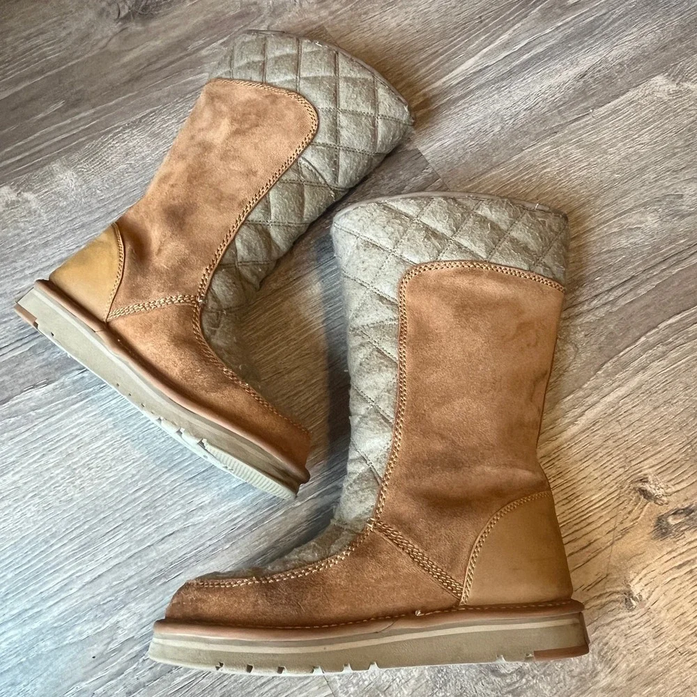 Sorel Tall Campus Boot Brown Suede Leather Womens 6.5 UK 4.5‎ EU 37.5